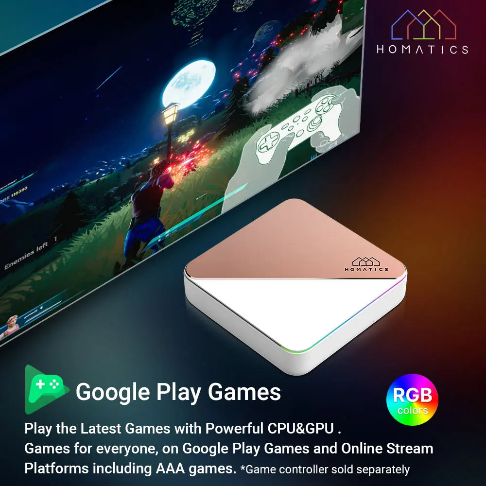 HOMATICS Box R 4K Plus TV Box - Android TV 12, Amlogic S905X4, 4GB/32GB, Netflix, DTS, Dolby Audio, WiFi6, BT5.0