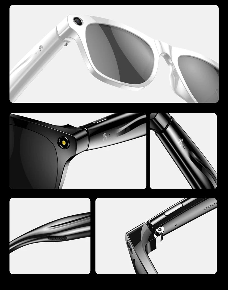 Xiaomi 6K HD AI Smart Glasses — 100MP Camera, ChatGPT, Bluetooth Call, Voice Assistant, 260mAh Battery, New Smart Glasses