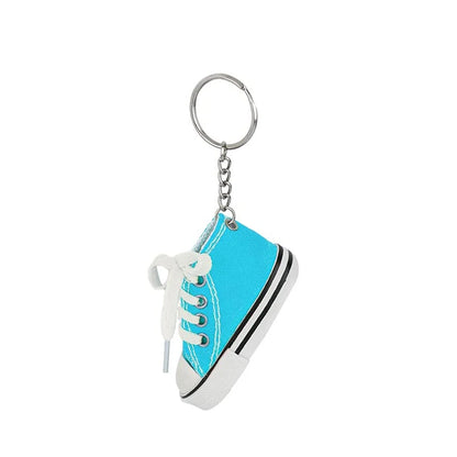 12-Piece Mini Shoe Keychains – Cloth Material Shoe Key Rings Set