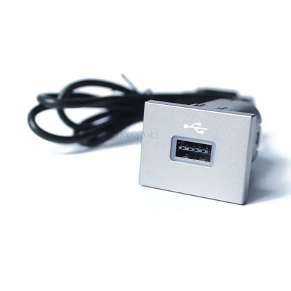 Car USB Audio Adapter — Black/Silver Input Cable for Ford Focus 2 Mk2 2009-2011, U-Disk Flash Interface Accessory