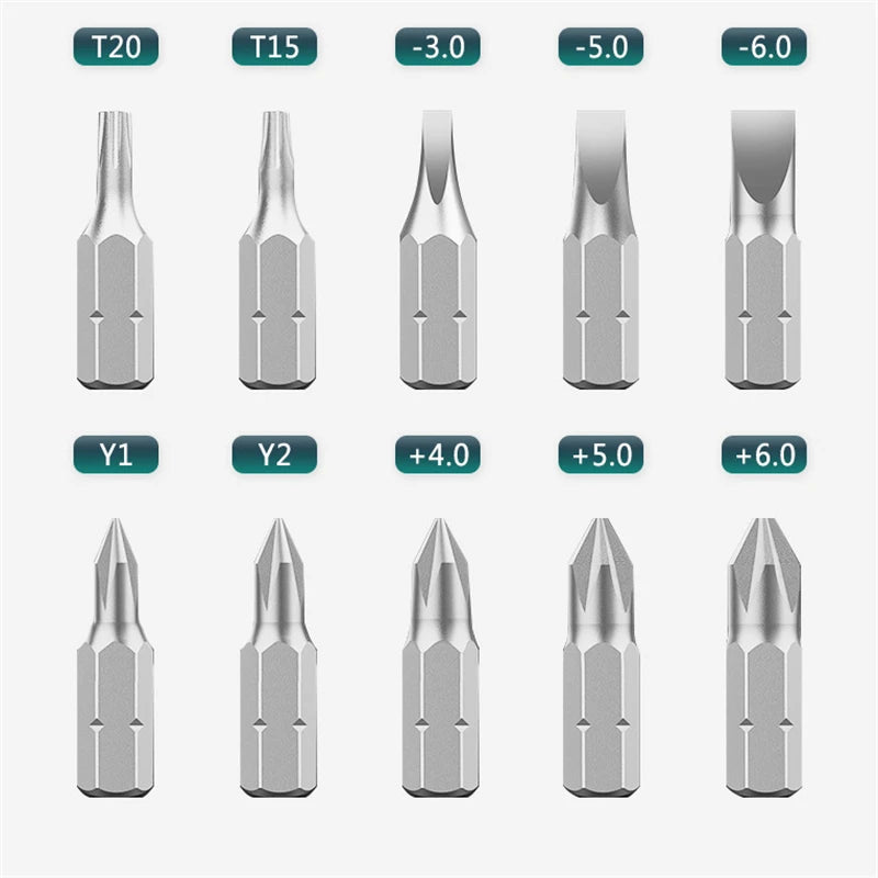 Magnetic Screwdriver Bit Set – Multi-Function Phillips Hand Tool Kit for Home & Car Repair