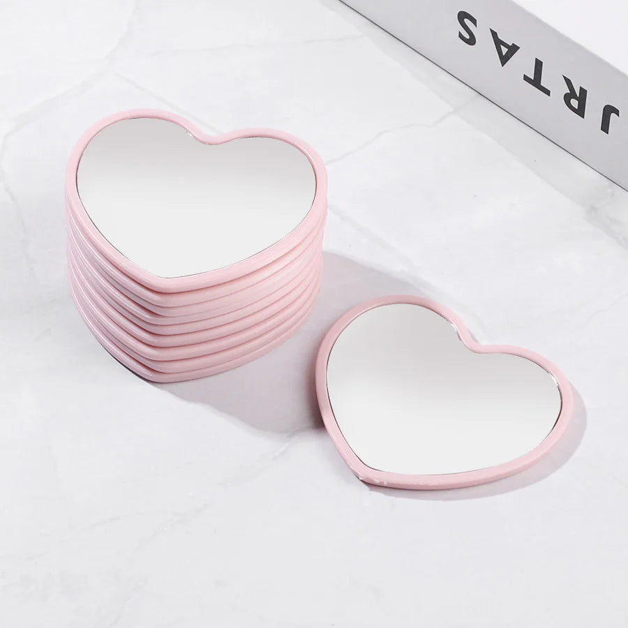 10PCS Heart-Shaped Mini Mirrors - Wedding, Birthday & Holiday Guest Gifts, Christmas and Home Decor