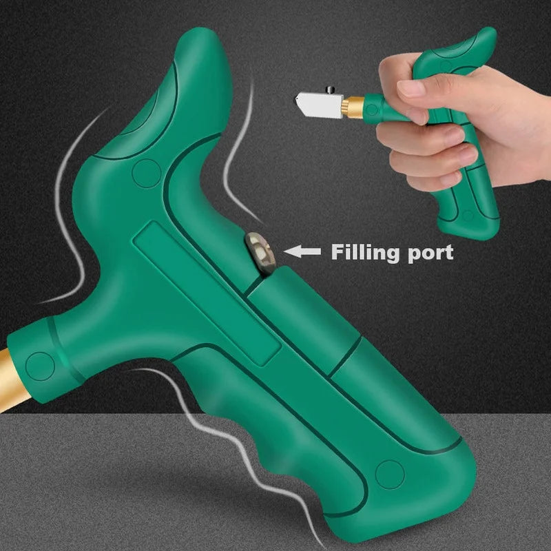 Professional Diamond Glass Cutter: Manual Tile Cutting Tool for Glass, Ceramic Tile - DIY Tile Cutting Tools