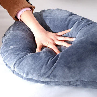 Soft Fleece U-Shaped Pregnancy Pillow – Multi-Function Side & Lumbar Support Cushion for Women