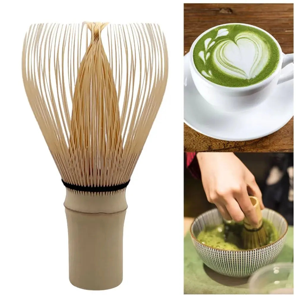 Reusable Bamboo Matcha Whisk - Traditional Tea Brush for Matcha Green Tea Preparation