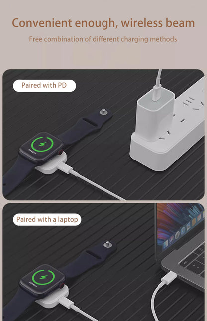 Magnetic Wireless Fast Charger for Apple Watch – Type-C Cable Compatible with Series 9 to 1 & SE