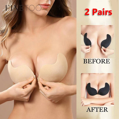 Invisible Stick-On Lift Bra for Women – Strapless Seamless Push-Up Anti-Convex Lingerie Accessory