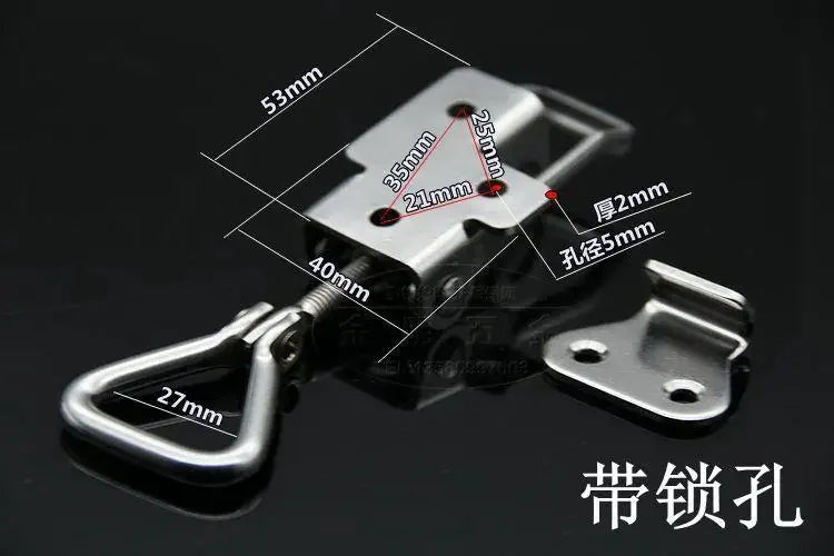 SUS 304 Stainless Steel Adjustable Locking Spring Loaded Toggle Latch | Durable Case, Box, Chest, and Trunk Hasp Catch