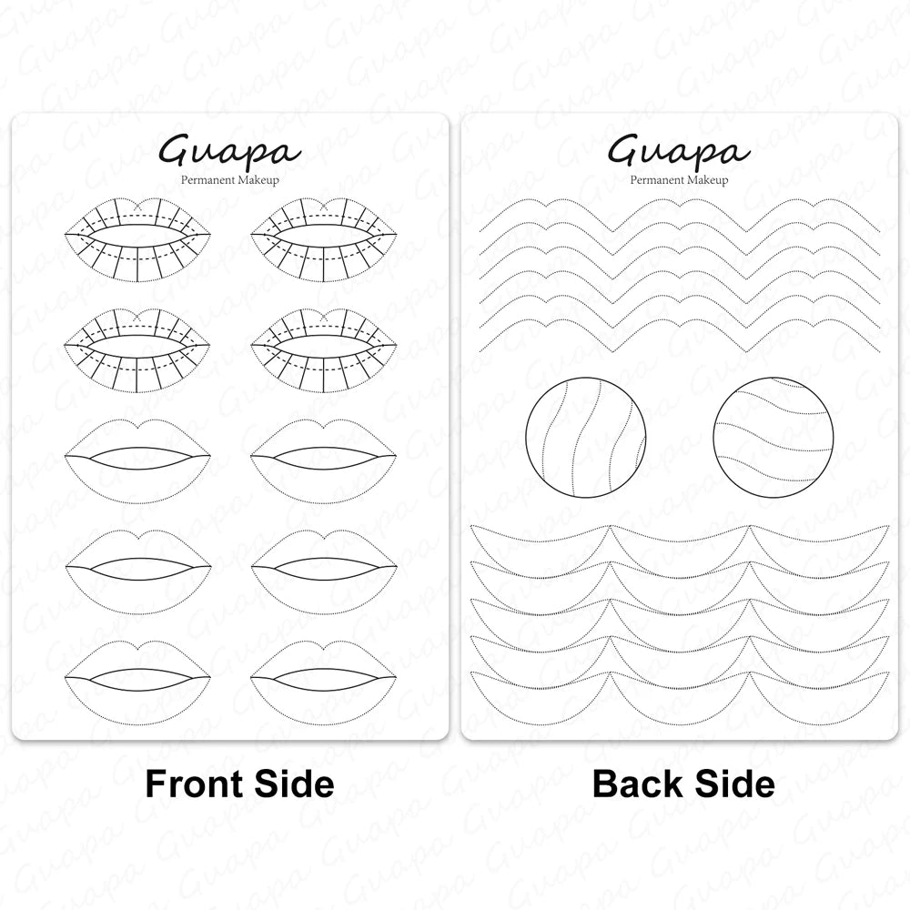 Microblading Practice Skin Sheets — Eyebrow Segment Tip Joint Texture for Semi-Permanent Makeup Training