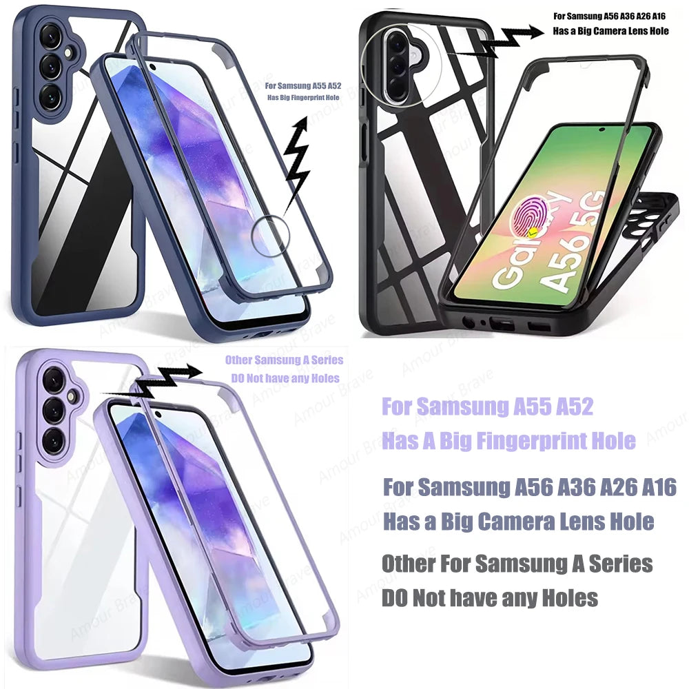 360° Full Coverage Case for Samsung Galaxy A Series 5G - Protective Shockproof Phone Cover