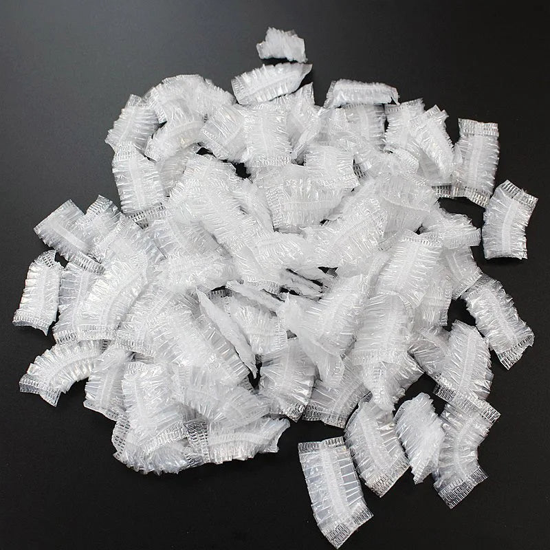 100Pcs Disposable Waterproof Ear Covers - Hair Dye, Shower, Bathing, Baking Oil & Hairdressing Cleaning Accessories