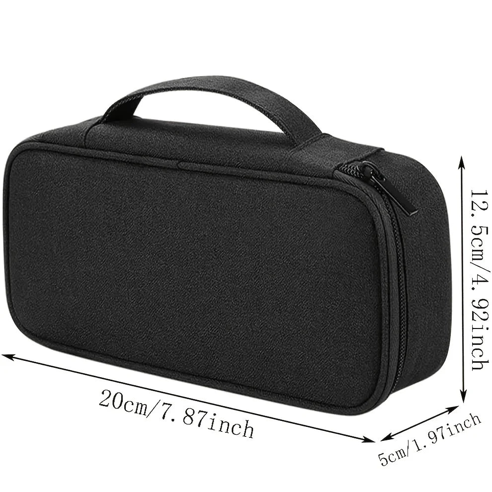 Portable Travel Cable Organizer Bag – Multifunctional Zipper Case for USB Gadgets, Chargers & Accessories