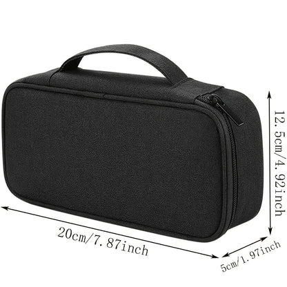 Portable Travel Cable Organizer Bag – Multifunctional Zipper Case for USB Gadgets, Chargers & Accessories