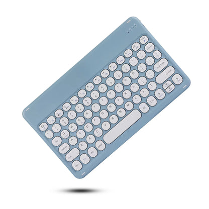Spanish/English 10-Inch Bluetooth Keyboard – Wireless Rechargeable Universal Keyboard for iPad Air, Pro, Phone, Tablet, Laptop