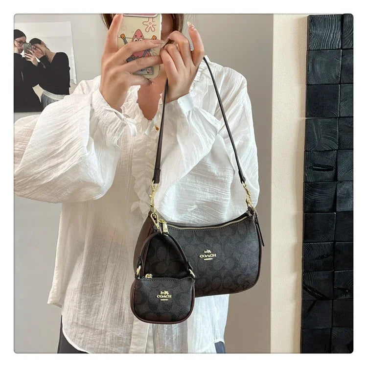 2025 Modern Vintage Cherry Crossbody Bag – Mahjong-Style Chain Shoulder & Underarm Bag, Women’s Light Luxury