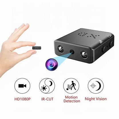 Mini Camera Full HD 1080P — Night Vision Home Security Camcorder with Motion Detection, Video & Voice Recording