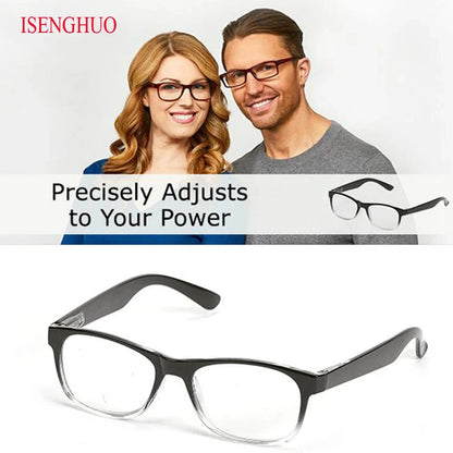 Adjustable Multifocal Reading Glasses – Auto Adjusting One-Power Optic Readers, Diopter Range 0.5 to 2.75