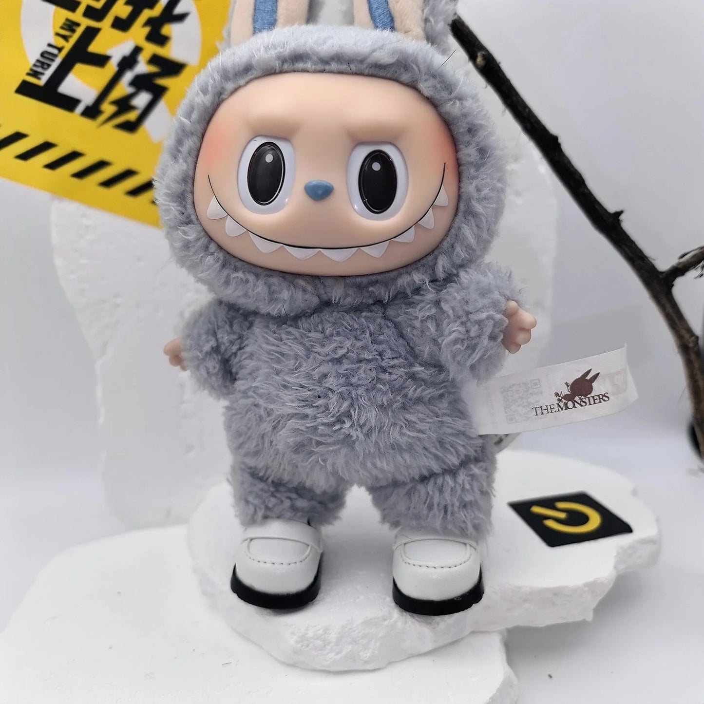 17cm Labubu POP MART Blind Box Doll Clothes – Cute Princess Dress with Suspenders Skirt (Clothes Only)