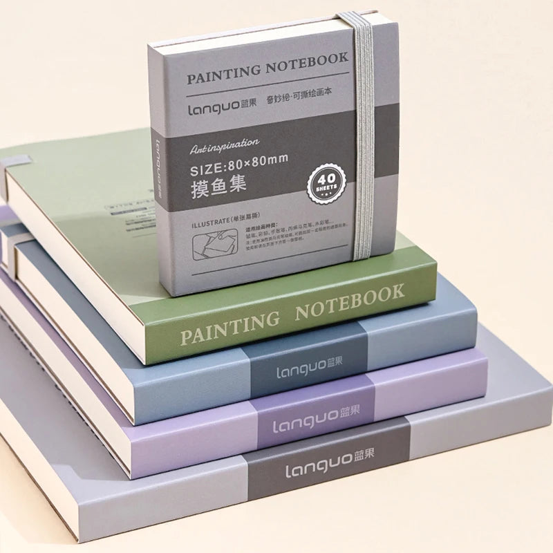 Mini Tearable Sketchbook 250gsm – 40-Sheet Drawing Notebook for Watercolor, Acrylic, Marker, Oil & Gouache