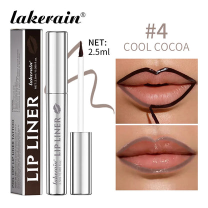 Peel Off Lip Stain Pencil - Matte Waterproof Long Lasting Smudge Proof Lip Liner Tattoo Makeup