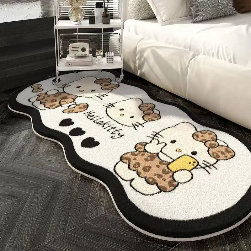 Miniso Sanrio Hello Kitty Non-Slip Bedroom Window Carpet – Stain-Resistant Mat for Living Room, Sofa & Cloakroom
