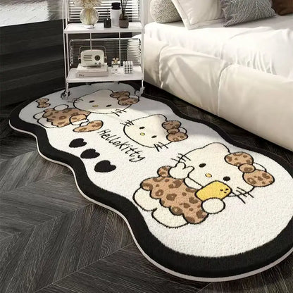 Miniso Sanrio Hello Kitty Non-Slip Bedroom Window Carpet – Stain-Resistant Mat for Living Room, Sofa & Cloakroom
