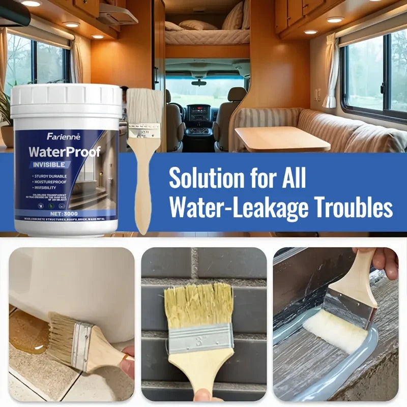Transparent Waterproof Sealant Glue - Crystal-Clear Nano Leak-Proof Coating for Household Sealing and Repairs