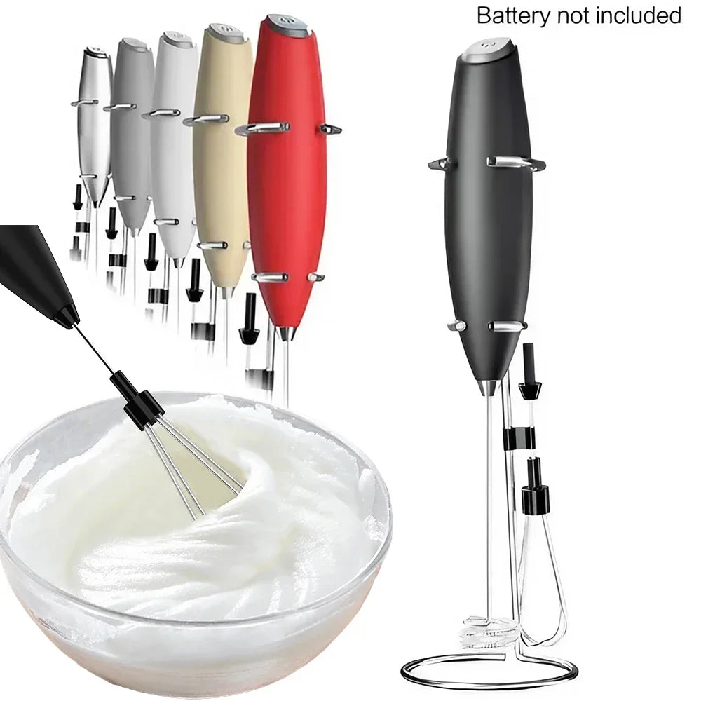 Powerful Electric Milk Frother — Handheld Mini Whisk for Coffee, Latte & Cappuccino, Kitchen & Household Tool