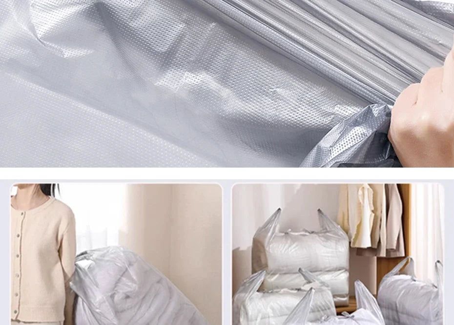 10PCS Large Capacity Thick Plastic Storage Bags — Moving & Packaging Bags for Clothes, Toys, Bedding & Blankets