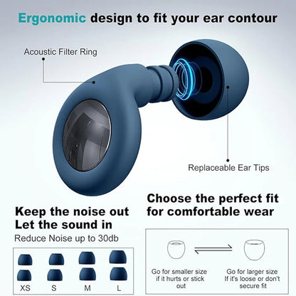 Silicone Ear Plugs – Waterproof Noise-Reducing Earplugs for Sleeping, Swimming, and Ear Protection Set