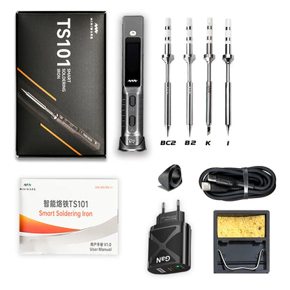 TS101 90W Mini USB Soldering Iron - Digital Adjustable Temperature Electric Solder Station with PD Charger Support