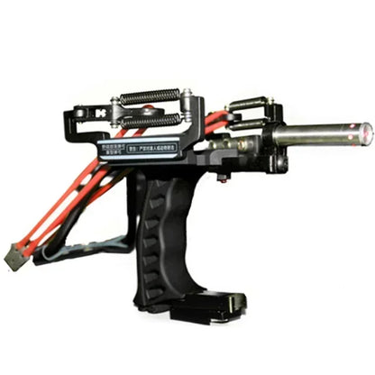 Powerful Metal Slingshot Catapult – Laser Spring Design with Magnetic Wrist Support, Outdoor Hunting & Fishing Sports Shooting Tool
