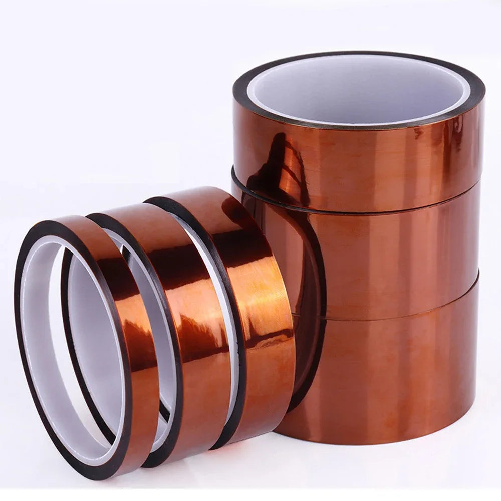 5-40mm Kapton Polyimide Adhesive Tape – Heat Insulating Tape for Board Protection & Electrical Applications