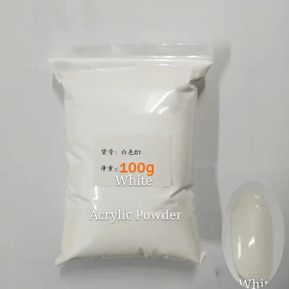 50g/100g Nude Nail Acrylic Powder Bulk Set – 4-in-1 Solid Crystal Extension, Dipping & Engraving Nail Art Monomer Wholesale
