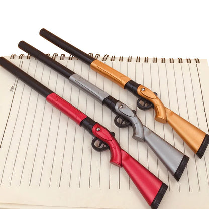 Creative Gun Shape Gel Pen - 0.38mm Black Ink Writing Pen For Office Students And Gift Use