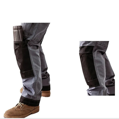 2026 Men’s Multi-Pocket Cargo Work Pants – Durable Wear-Resistant Outdoor Tactical Trousers with Utility Leg Pockets for Work and Hiking