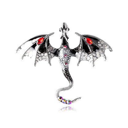 Fly Dragon Enamel Lapel Pins - Brooch for Jeans, Backpacks | Jewelry Clothing Badges | Wedding Gift & DIY Decor for Men