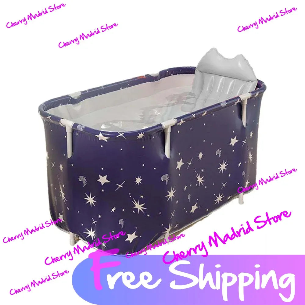 Foldable Portable Bath Tub – Ice & Hot Tub for Baby, Pet Bath, Foot Spa, Outdoor Camping & Vehicle-Mounted Use