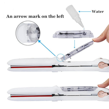 Professional Steam Hair Straightener – 2" Ceramic Infrared Flat Iron for Salon Styling & Care