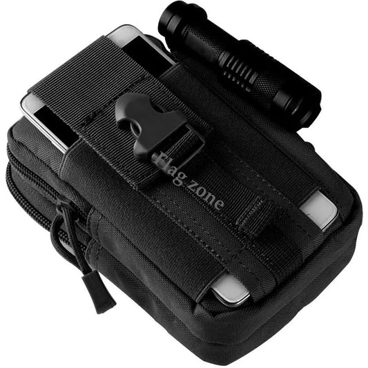 Multifunction Tactical Waist Bag – Molle EDC Pack for Men, Outdoor Sport, Hiking, Hunting & Mobile Phone Pouch