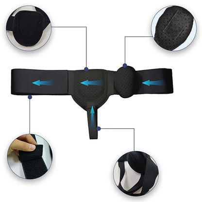 Adjustable Hernia Support Belt - Breathable Inguinal & Sports Hernia Truss