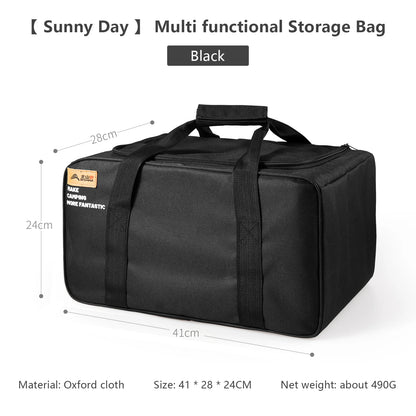 BISINNA Outdoor Camping Storage Bag - 26L/30L/42L Folding Gas Tank & Cookware Organizer with Adjustable Dividers
