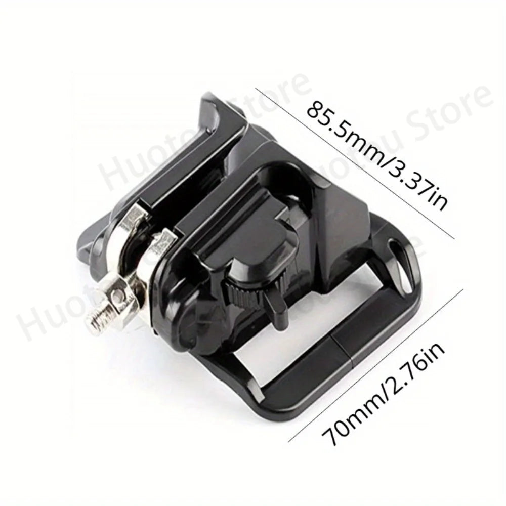 Quick-Release Camera Holster Strap - Waist Belt Buckle Mount Clip for Sony, Canon and Nikon DSLR Cameras