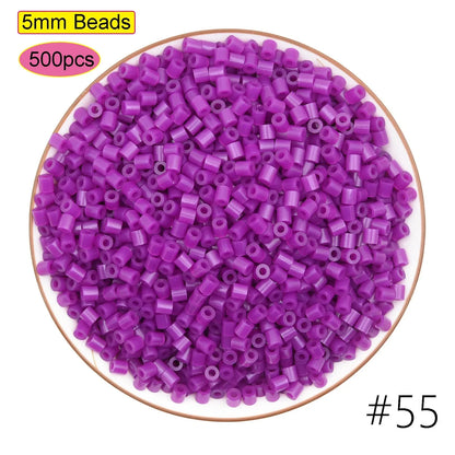 5mm Fuse Beads for Kids – Animal & Creative DIY Perler Hama Beads, Educational Pixel Puzzle, Iron Pegboard Mosaic Pattern Toy