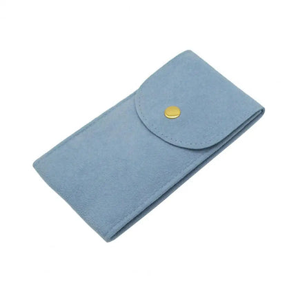 Portable Velvet Watch Bag – Shockproof Jewelry Pouch with Press Button Snap Design for Gift & Storage