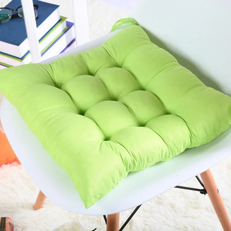 Colorful Chunky Seat Pads Cushion – Tie-On Garden Chair Cushion for Home, Office, Dining, and Kitchen