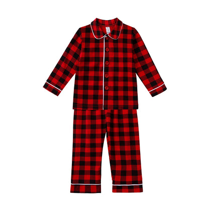 2025 Kids Christmas Pajama Set – Velvet Loungewear Long Sleeve Sleepwear for Boys & Girls