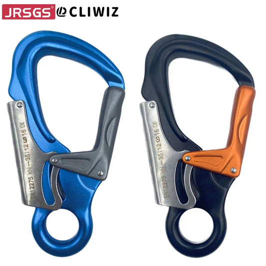 7075 Aviation Aluminum 35KN Safety Lock Carabiner - Heavy Duty Auto-Locking Climbing & Outdoor Gear Clip