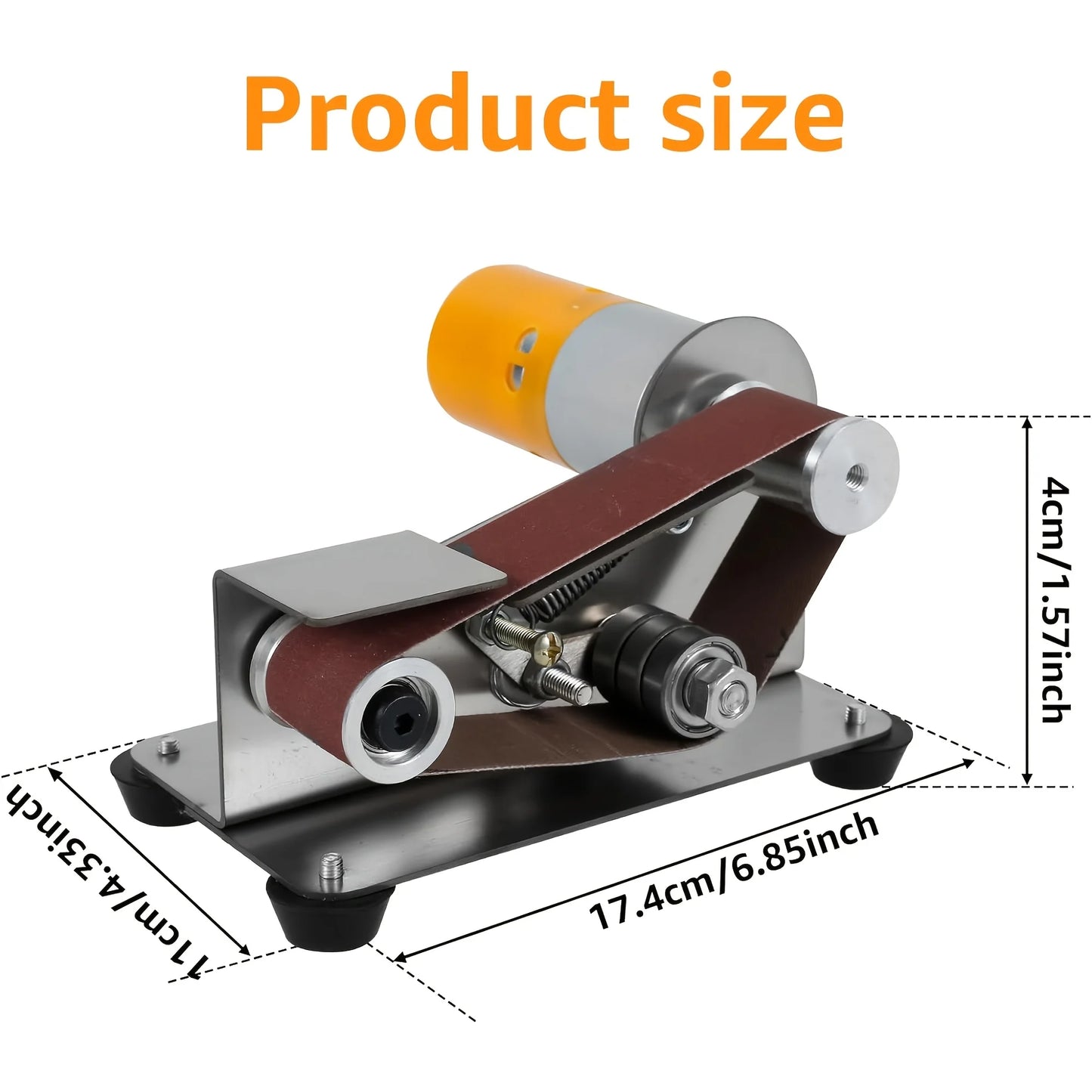 37PCS 3-in-1 Mini Belt Sander Kit — DIY Metal, Wood, Handicraft & Knife Grinding Tool Set