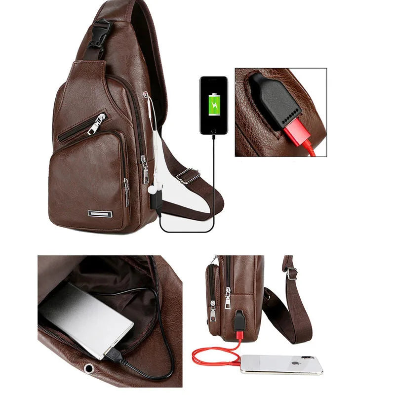 Waterproof Summer Crossbody Chest Bag for Couples – Unisex Small & Breathable Backpack